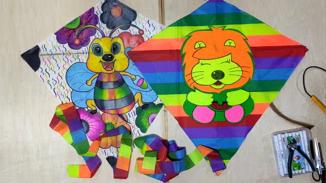 06.18三年级下:美术 菱形风筝制作