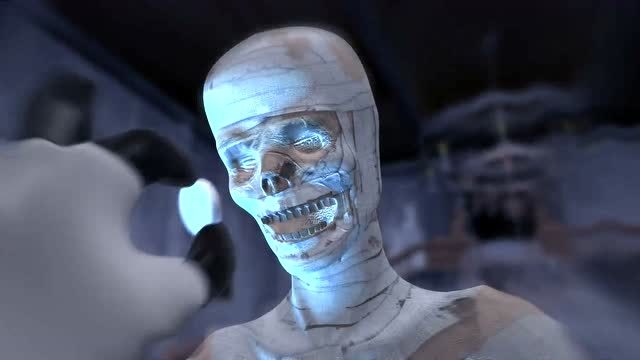 倒霉熊:倒霉熊胆子大了呀,向木乃伊要硬币!生活使人胆大啊!