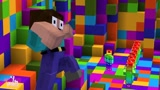 Minecraft动画：如果菜鸟来到彩虹空间