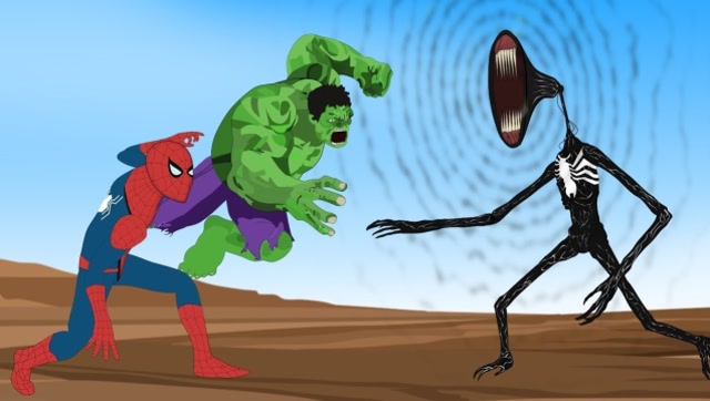 毒液和警笛头都受伤了,为了打败敌人,毒液强行入侵警笛头!