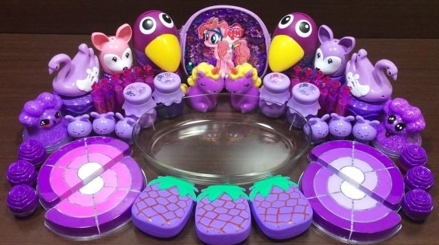 趣味玩玩:紫色菠萝彩泥 史莱姆随心玩