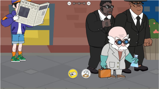 救救小姐姐游戏 大侦探跟踪邪恶博士差点被发现了