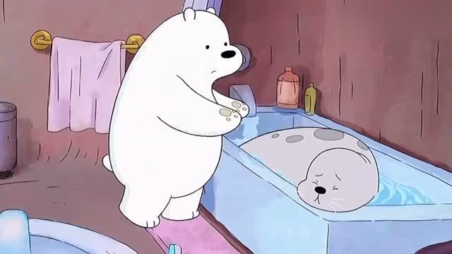 咱们裸熊:白熊与小海豹的甜美温馨时刻,最后竟是含泪告别