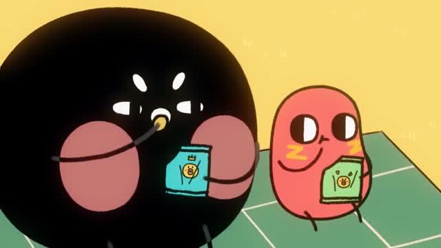 请吃红小豆吧:红小豆和李建勋出去野餐,还比赛吃薯片