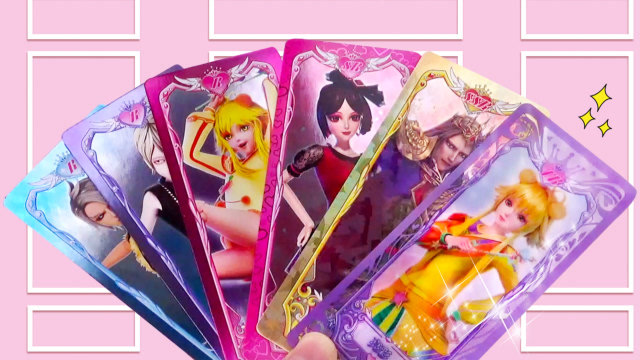 叶罗丽卡片:抽中稀有tr卡亮彩,服装表情动作都超可爱