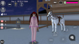 樱花校园模拟器：睡衣女孩梦想找到白马王子居然把白马偷走了？
