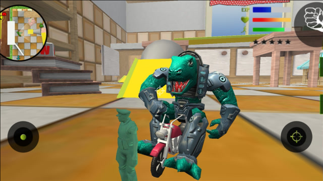 兵人历险记 大块头鳄鱼将军骑个小摩托?都压坏了!