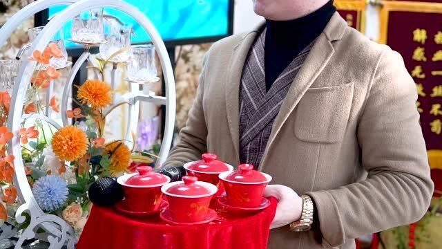 婚礼改口茶演练&nbsp;主持人培训