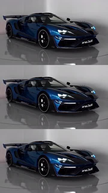 迈莎锐版福特gt, 外观真的是太霸气了,这不比牛马好酷炫多了?