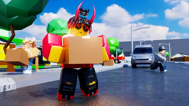 阿火解说roblox罗布乐思第128期:送货模拟器,未来都是无人机送快.