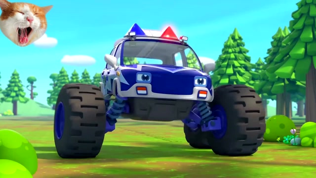 怪兽警车智擒怪物卡车