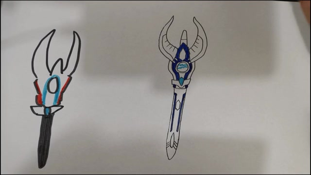 我胡乱画的奥特曼武器vs我认真画的奥特曼武器胡乱画的也是一样的好看
