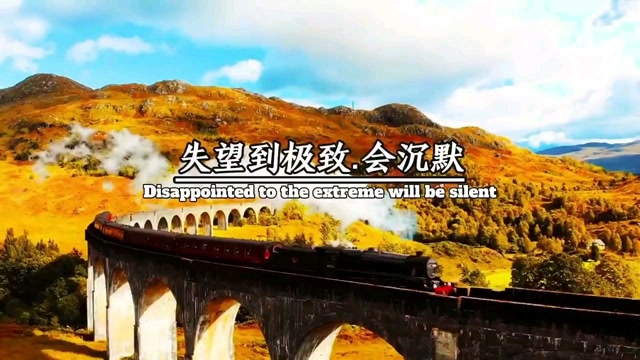 失望到极致会沉默