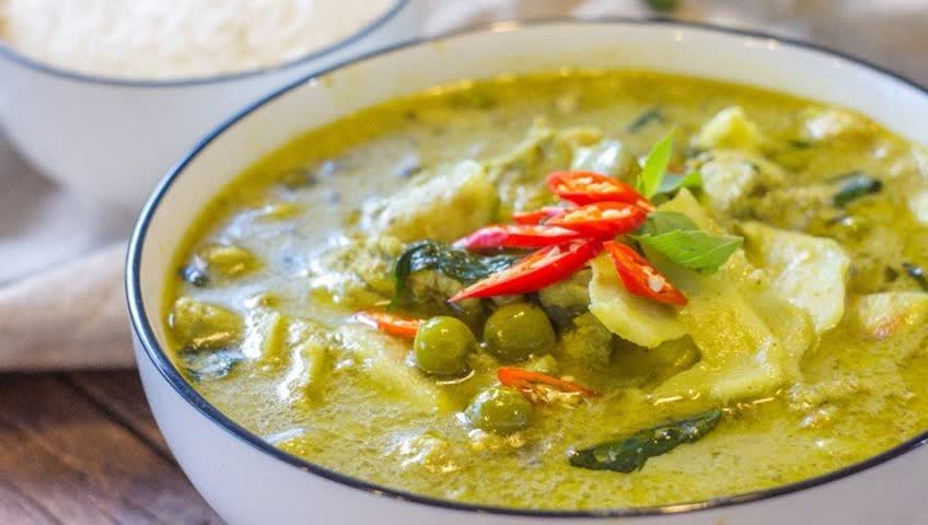 泰式鸡肉青咖喱