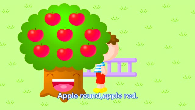 孩子最爱的国际英文儿歌大全——apple tree