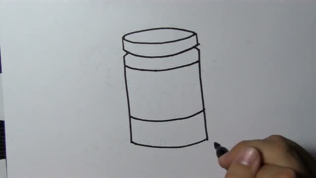 简笔画:原来画一个小罐子这么简单!