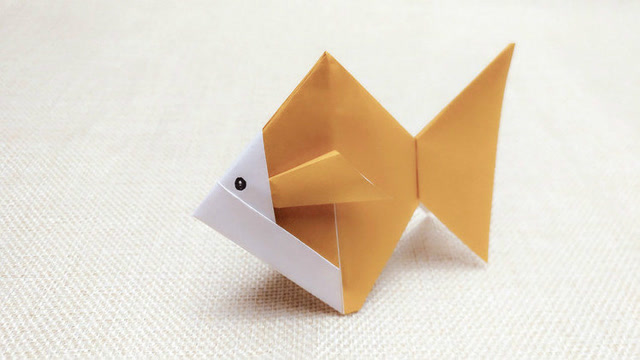 山姐儿手工:超好看的立体神仙鱼儿童折纸视频