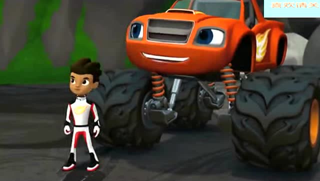 旋风战车队:飚速和阿杰需要找到工具击破大石头