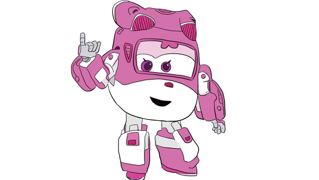 超级飞侠之可爱的小爱儿童卡通简笔画