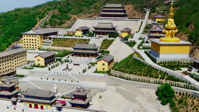 航拍 盖州 万和寺