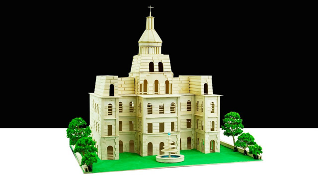 手工diy:冰棒棍搭建一座城堡宫殿,十分精致,开灯后更漂亮