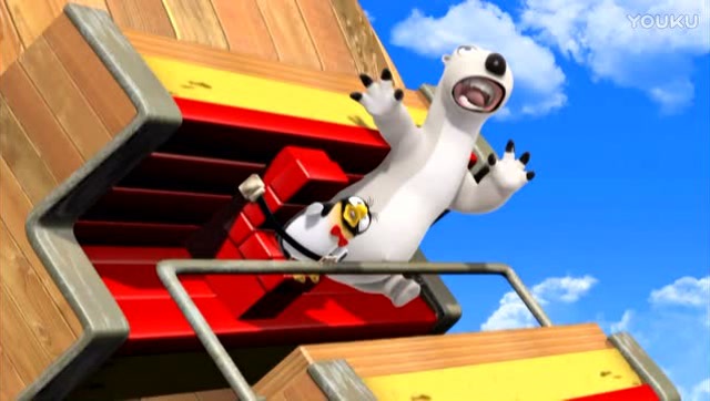 倒霉熊:游乐园胆小熊,儿童搞笑动漫