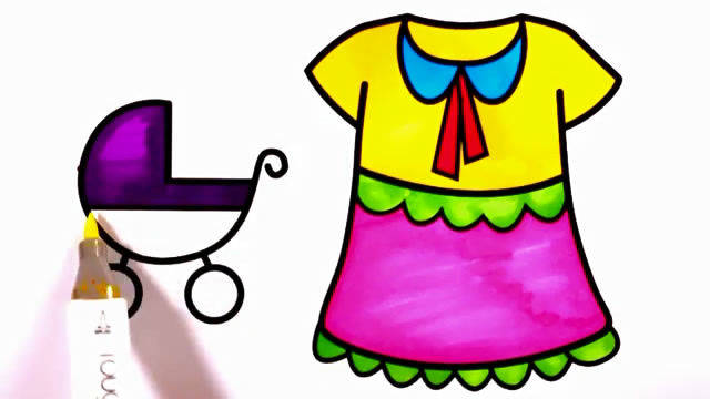 亲子简笔画:画画小校服摇篮