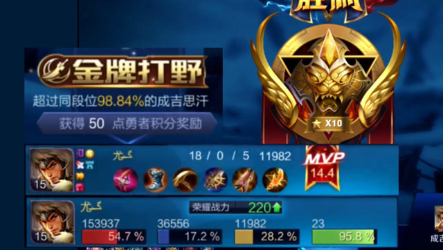 王者荣耀:国服大狼狗王者10星虐菜!回城键已扣,回一次家算我输!