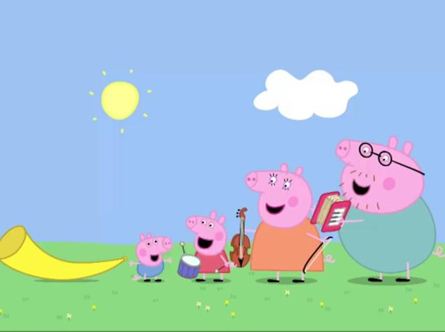 小猪佩奇益智拼图:我们一起演奏乐器,好开心!