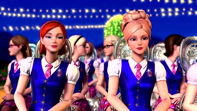 《芭比之公主学校》校长召开会议,要训练大家成为公主和皇室淑女