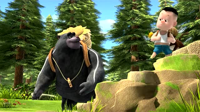 熊熊乐园:小朋友们跟着老师,去森林野营啦.