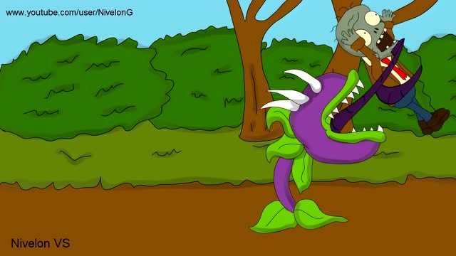 植物大战僵尸动画 食人花pk僵尸人