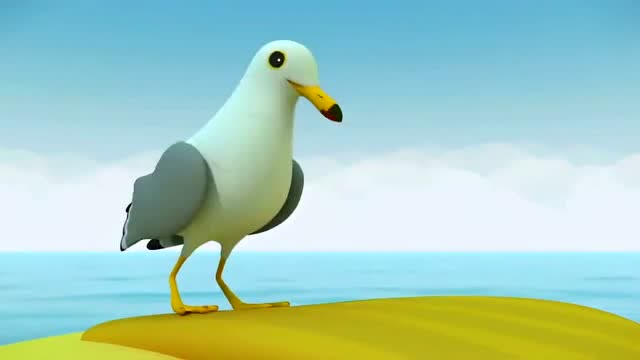 海底小纵队:翻车鱼被清洁鱼和海鸥清理之后,身上不痒了,真舒服