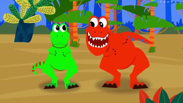 霸王龙很萌爱唱歌 恐龙动漫儿歌