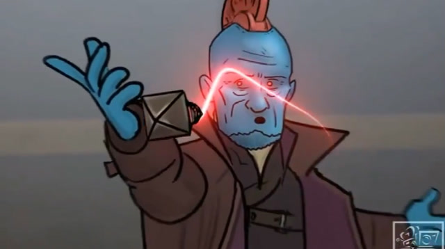 银河护卫队勇度这一招真是超神了吹吹口哨就摧毁了一大批的飞船