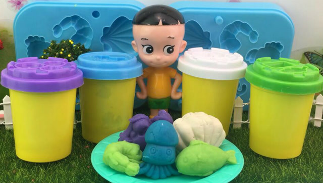 大头儿子手工制作diy彩泥玩具