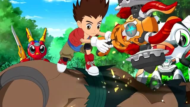 钢甲小龙侠:安小迪打倒了巨人,巨人恶魔冒充乞丐