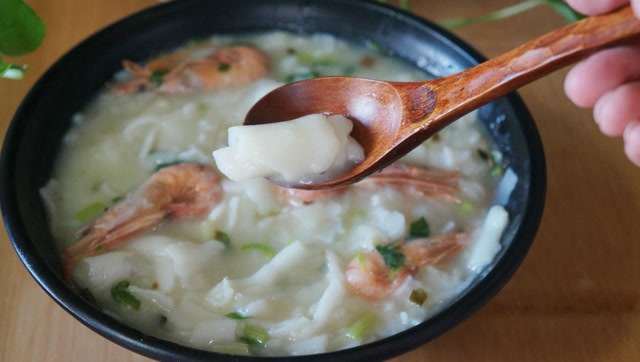 古早味,福建传统小吃锅边糊,鼎边糊的做法,福建人的早餐佳品!