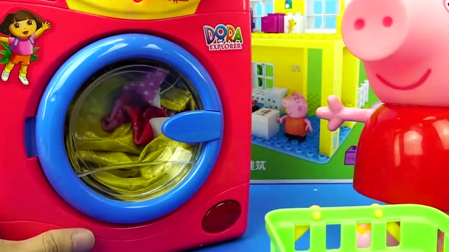 小猪佩奇的洗衣机过家家玩具