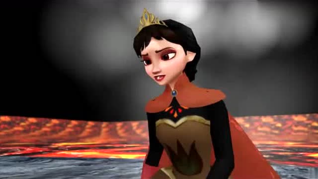 冰雪女王变"岩浆女王",冰晶城堡也变岩石堡垒,太帅了!