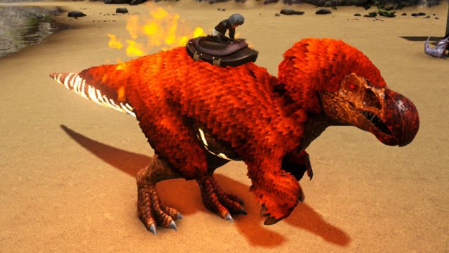 方舟生存进化 火焰渡渡霸王龙 这就是三味真火吗