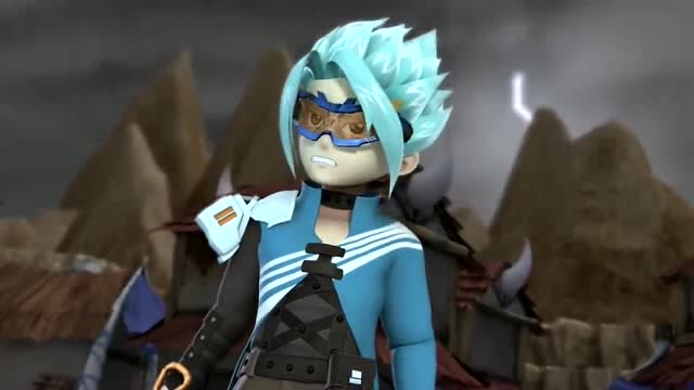 《星兽猎人》蓝夜跟自己的武器一样,一股子高冷范