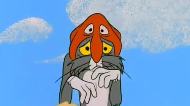 猫和老鼠之汤姆头上趴了一只章鱼,头撞石头,用头上的包顶走章鱼