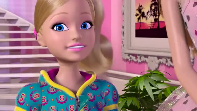 芭比之梦想豪宅:思佩的背包一下子变成一个小帐篷,神奇啊