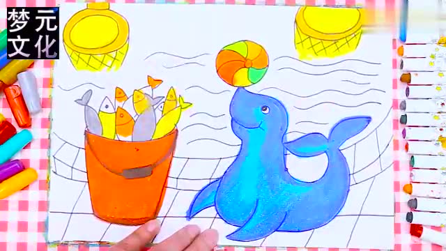 儿童画场景故事看可爱的小海狮是怎么表演的!