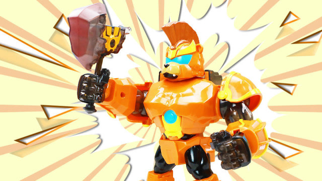 猪猪侠控灵卫之土灵卫石甲熊玩具分享