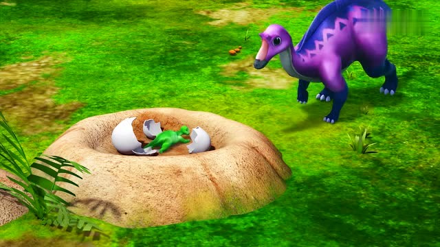 恐龙探险队:小恐龙不见了,慈母龙妈妈着急的到处在找他
