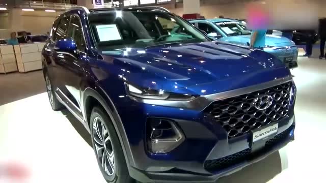 2019款现代圣达菲顶配版实车到店,全方位外观和内饰高清展示