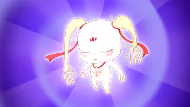 人参精灵用内力救助躺在床上的男子,众人吃惊得看着