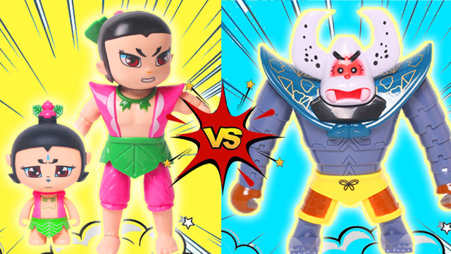 葫芦娃玩具,蝎子精抢劫大娃,大娃变大打败蝎子精